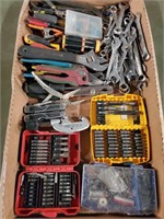 Assorted Tool Lot w/ Wrenches, Bits & Misc.