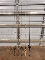 (5) Fishing Rods & Reels
