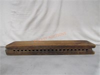 Wood Cigar Mold Two Piece;