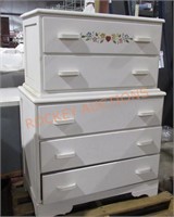 Chest On Chest 5 Drawers Painted;