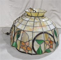 Hanging Stained Glass Leaded Shade Large;