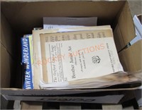 Box Lot Of Sheet Music;