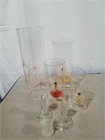 Oil lamp set, candle holders and toothpick
