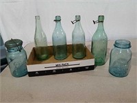 Blue bottles and canning jars different