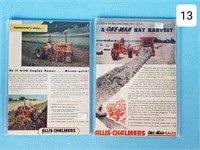 Lot of Allis Chalmers 1940's Advertisements