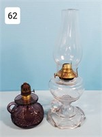 Pair of Oil Finger Lamps