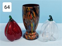 Unique Amethyst Art Glass 7" Vase