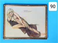 Framed Vargas Girl Framed Litho