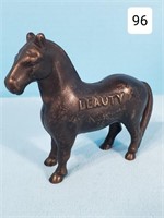 Arcade 'Beauty' Horse Penny Bank, 4" tall