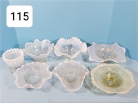 Lot of Clear Opalescent Bowls