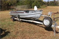 V Bottom Boat & Trailer