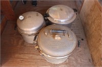3 Vintage Pressure Cookers