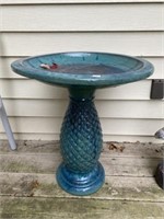 Ceramic Bird Bath 20x23 Inches