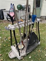 Garden Tools And Rack 42x36