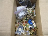 box lot of assorted jewelry