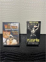 Western heroes & bandits DVD & Platoon VHS
