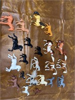 Collection of Plastic toy horses
