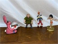 Assortment of Disney character toys