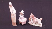 Lladro figurine Safe & Sound 6" high and two NAO