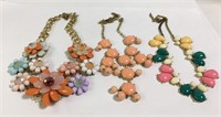Group Of 3 Colorful Misc. Costume Necklaces