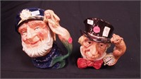 Two Royal Doulton character jugs: Mad Hatter