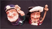 Two Royal Doulton character jugs: Porthos and