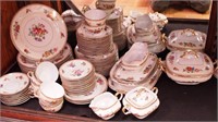 72 pieces of china dinnerware in a Dresden