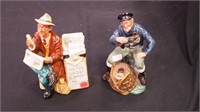 Two Royal Doulton figurines, 7" high