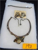 Necklace-Earrings Set, Bracelet