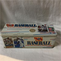1988 Fleer Baseball Cards In Tin Box