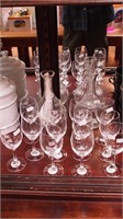 14 pieces of Titanic crystal: two carafes