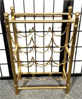 Gold Tone Counter Top  Wine Rack