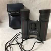 Pair Of Minolta Mini Binoculars In Case
