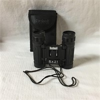 Pair Of Bushnell Mini Binoculars In Case