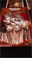 Set of silverplate flatware by Tudor Plate