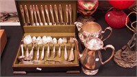 88 pieces of silverplate flatware by 1847 Rogers