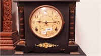 Sessions striking black mantel clock with