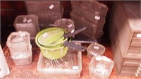 15 glass refrigerator jars from the Depression