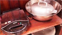 Three kitchen items including a Krups