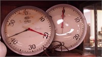 Two commercial Auth Telechron Motored clocks,