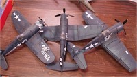 Three World War II U.S. military planes