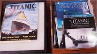 RMS Titanic items including books, calendar,