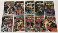 Lot of 10 Vintage The Man-Thing Comic Books