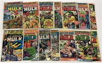 14 Vintage Marvel Super Heroes Hulk Comic Books