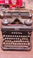 Vintage Royal typewriter and a box of keys