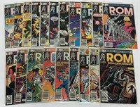 20 Vintage ROM Spaceknight Comic Books Incl. 1-4