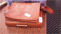 Leather briefcase by Salvatore Ferragamo (locked