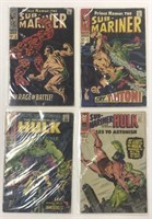 4 Vintage Sub Mariner Featured Comic Books