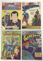 Lot of 4 Vintage Superman Featured Comic Books