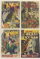 4 Vintage X-Men Comics W/ Sunfire 1st Appearance